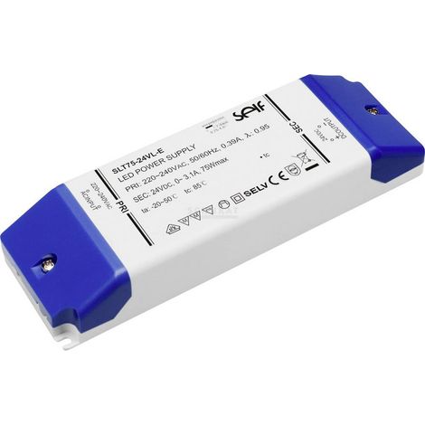 Self Electronics SLD120-24VL-E Driver per LED Tensione costante 120 W 5 A 24 V/DC dimmerabile, Protezione sovraccarico,