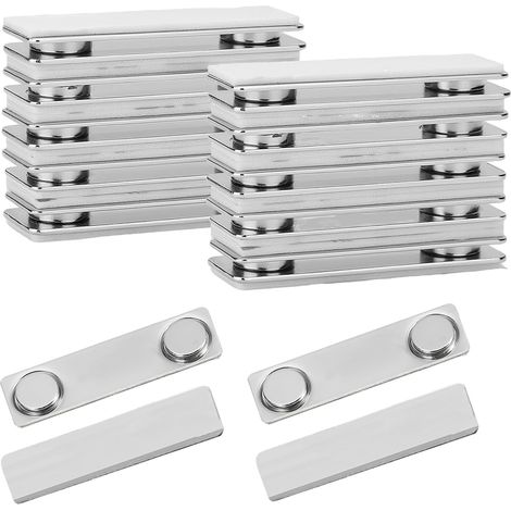 14 Paires Aimant Neodyme Plat Aimants Puissants Autocollant Aimant Puissant Rectangulaire Amovibles Accroche-Photo Magnétique pour le Mur pour Fixer Badges Plaques D'identité (1/5)