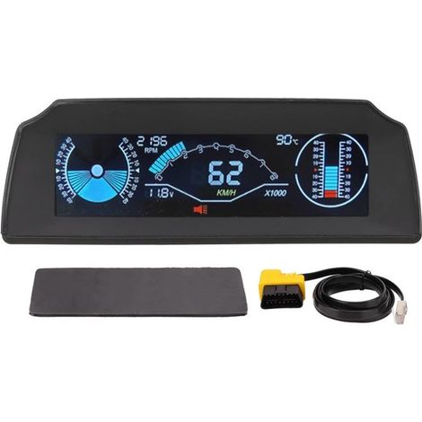 Display head-up universale per auto, da cruscotto, con visualizzazione dati multifunzionale. (1/5)