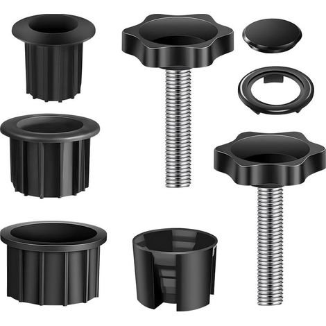8 Pièces Anneaux de réduction pour Pied de Parasol Kit, Adaptateur de Pied de Parasol Umbrella Stand Parts, Balcon Supports de Parasol Réducteurs pour Table de Terrasse Balcon