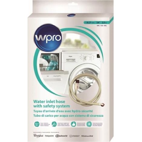 Wpro sih250 Dispositif d'arrêt pour tuyau d'alimentation/2,5 m/20 bar/Aqua Stop/universel (1/4)