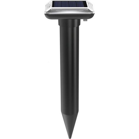 Repellente per talpe a ultrasuoni ad energia solare, vincitore del test, confezione da 4, impermeabile IP66, per il controllo di arvicole e scoiattoli di terra nel prato. (1/5)