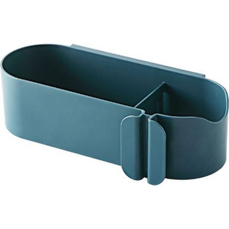 Haartrocknerhalter, Haartrocknerhalter ohne Bohren, Badezimmer-Organizer, Kabelorganizer, Haartrocknerhalter mit Ablagefach, Badezimmerregal (b (1/5)