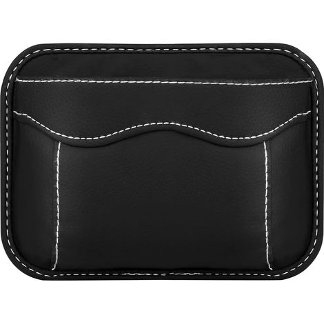 Sac de rangement pour tableau de bord voiture, pochette universelle noire pour clés, cartes et petits accessoires (1/5)