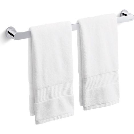 Kohler Avid 24"" Towel Rail Single Bar Holder Polished Chrome Bathroom Cloakroom