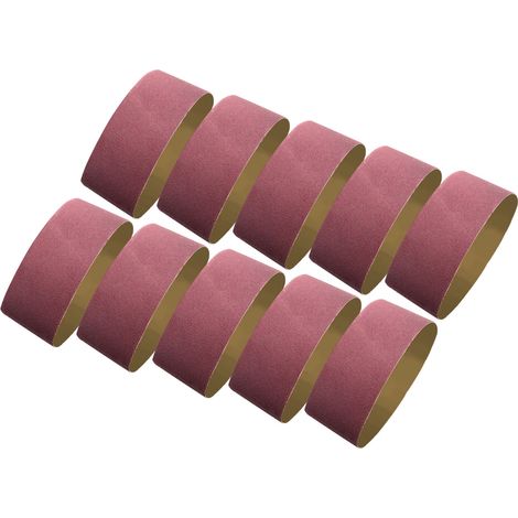 Ortviai Bande Abrasive pour Ponceuse à Bande – 10 Pièces, Grain 60, 610 x 100 mm, Oxyde d’Aluminium (1/5)