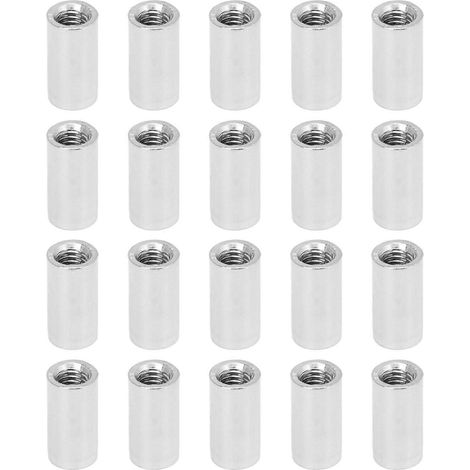 Ensemble de 20 écrous de raccordement ronds en acier inoxydable M5 à filetage femelle pour la maintenance des pipelines (1/5)