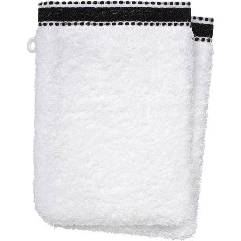 Set di 2 flanelle bianche joia 15x21cm - Atmosphera créateur d'intérieur (1/4)