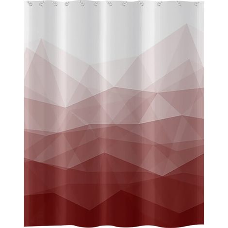 Rideau de douche simple imprimé numériquement, en polyester imperméable, idéal pour l'hiver. (1/5)