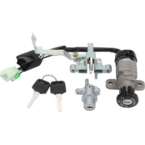 Interrupteur à clé d'allumage à 6 fils compatible avec les verrous de l'interrupteur d'alimentation principal des mini-motos/vélos de poche 2 temps TaoTao/Roketa/Kazuma et autres marques (1/5)