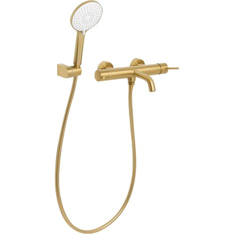 Wandmontierte Bad-Dusch-Mischbatterie MELIQUINA Gold (1/5)