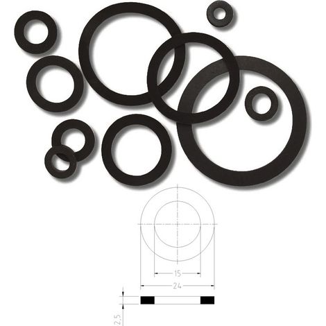 Guarnizione Epdm 80sh nero per raccordi da 3/4" 101200GN3/4 - -  GIUSEPPE TIRINNANZI - -