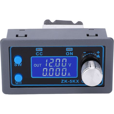 Convertidor elevador de voltaje de 6-36 V a 0,6-36 V con pantalla LCD digital programable, fuente de alimentación de voltaje de inversión de potencia variable de 6 360,6 5 A 80 W, regulador de laborat