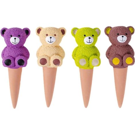 Adorables macetas con forma de oso y sistema de autorriego para plantas de interior. Aspersor automático para plantas. (1/5)