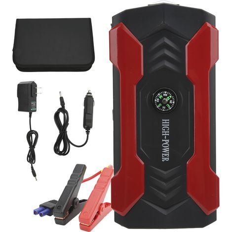Batterie de secours multifonction pour voiture 28000mAh, démarreur de batterie 12V pour moto et voiture, avec prise US 100-240V (1/5)
