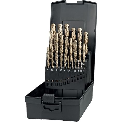 Coffret de 25 forets par demi pour Inox de 1 à 13mm Van ommen