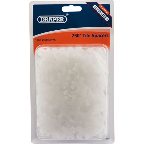 Draper 83374 6mm Tile Spacers for Precise Tile Installation (1/5)
