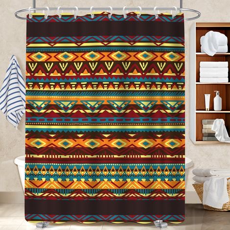 Rideau polyester pour douche 180x180 avec 12 œillets bâche polyester douche pour salle de bain (1/5)