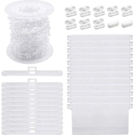 Stores Verticaux Accessoires Rouleau Rideau Perle Corde Connecteur Clips Bricolage Rouleau Store Montage pour Maison Chambre Cuisine (1/5)