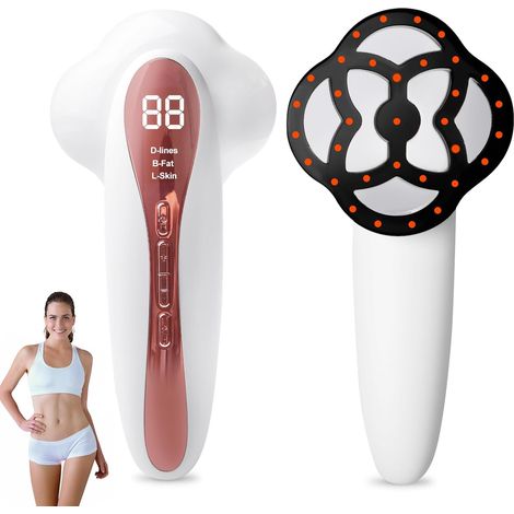 Appareil de massage cellulite, anti-œdème, appareil anti-cellulite avec impulsion EMS et fonction chauffante, 3 modes et 15 niveaux d'intensité pour le ventre, les jambes, les bras et les fesses (1/5)