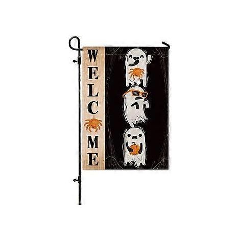 Neue Halloween-Gartenflagge, Hof-Kürbisflagge, Veranda-Layout, Horror-Atmosphäre-Dekorationsflagge (HYQ5-4)