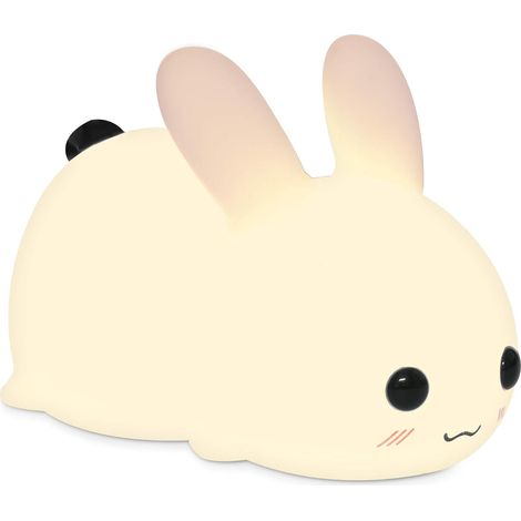 Dimmable Rabbit LED Night Light - Night Light for Kids - Rabbit Night Light Different Light Gradations - Night Light Cold and Warm Light (1/5)