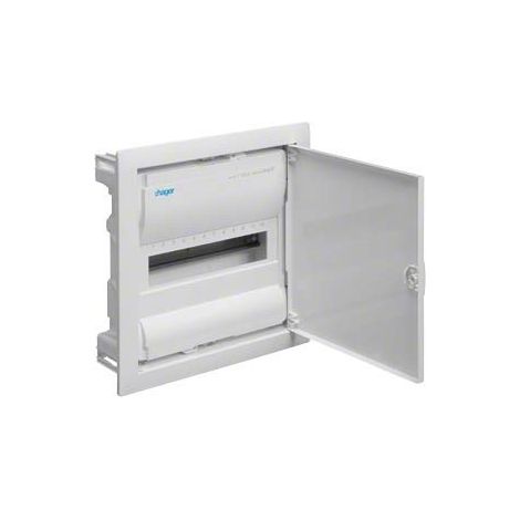 Hager – Tableau équipé à encastrer 1X12 modules – VU12NC – IP30 – Fixation DIN43870 – Pour installations électriques professionnelles
