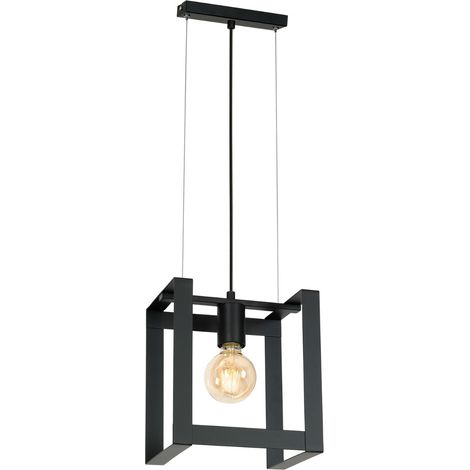 Suspension loft métal noir mat Kartel E27 15W Luminex