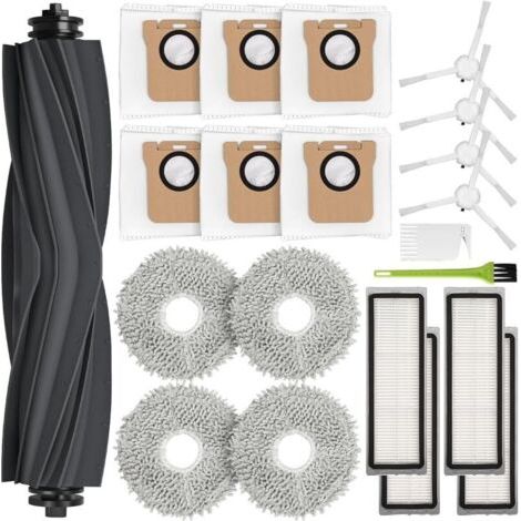 Accessori per Dreame L10s Ultra, ricambi per Dreame L10 Ultra inclusi 1 spazzola principale, 6 sacchetti per aspirapolvere, 4 panni per la pulizia, 4 filtri, 4 spazzole laterali (1/4)