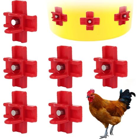 Tétine à Eau de Volaille Buveurs d'eau de Poulet en Plastique Abreuvoir pour Poulets Deau Abreuvoir Automatique pour tétine de Poulet avec Montage latéral Horizontal (1/5)