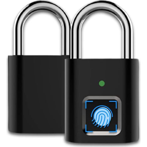 Cadenas à empreinte digitale, cadenas intelligent sans clé, rechargeable par USB, antivol pour salle de sport, cadenas à combinaison, pour sacs à dos, valises, vélos, bagages