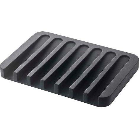 Porte-savon, porte-savon en silicone flexible pour la salle de bain, organisateur de tampons de savon, porte-sabonier d’eau, boîte à savon en silicone antidérapante, économiseur de savon (1/5)