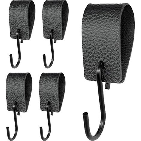 S-Haken 12,5 x 3 cm Schwarze, vielseitige Kleider- und Huthaken aus Metall, geeignet für Kleiderschränke, Küchen und Badezimmer (1/5)
