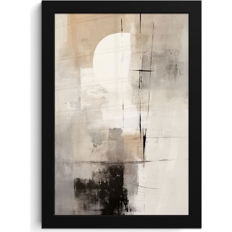 Framed Poster Abstract - Art - Gray 20x30 cm (1/5)