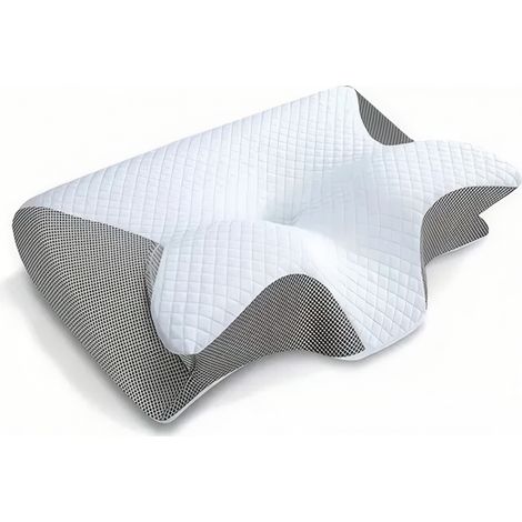 Oreiller orthopédique / Oreiller en mousse à mémoire de forme - Respirant et soulage les douleurs cervicales-AquaForge (1/5)