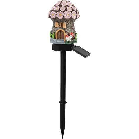 Lampes solaires pour champignons-Lampes pour pelouse-Lampes de sol pour extérieur-Lampes de décoration de jardin-Lampes pour maison de dessins animés-E (1/5)