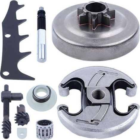 Kit de pompe à huile d'embrayage 0,325' 7T – Compatible Husqvarna 340 345 350 – Pour tronçonneuse Jonsered 2145 2150 – Remplacement pièces - 503931801 (1/3)
