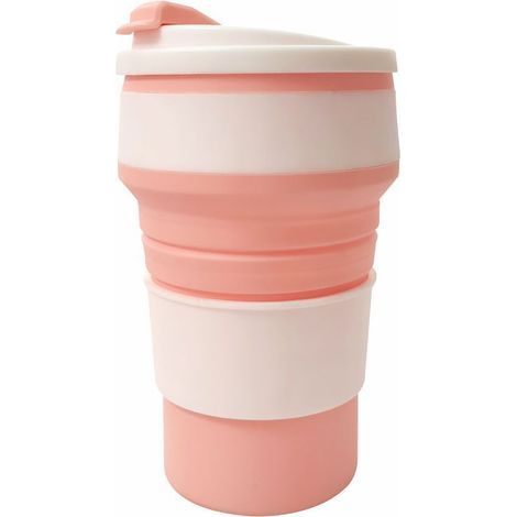 Taza plegable, taza de silicona resistente a altas temperaturas, apta para uso alimentario, taza de café portátil, taza de viaje, taza de agua retráctil, 350 ml (1/5)