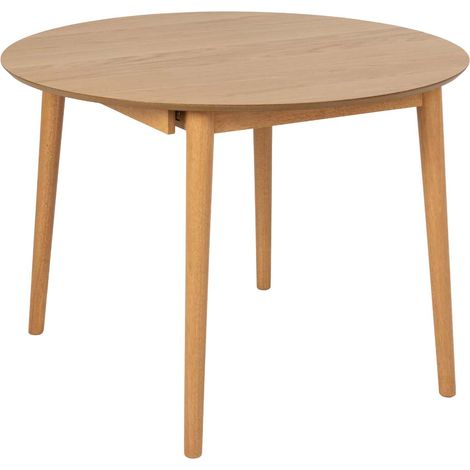 Montreux Esstisch Ø115/154cm inkl. Zusatzplatten natur.