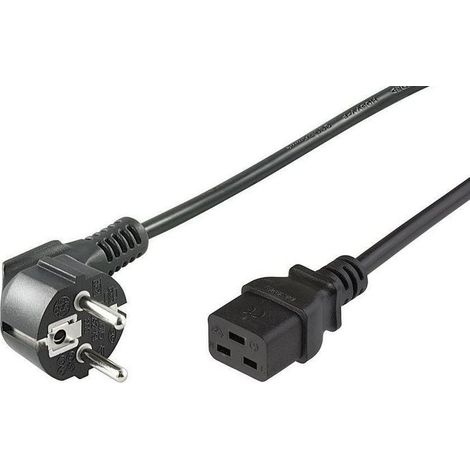 MicroConnect Schuko-Stromkabel -C19 5 m
