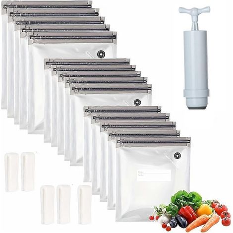 Qualité alimentaire air valve conservation fraîcheur fermeture éclair hermétique sac Compressed sac rangement sac (1/5)