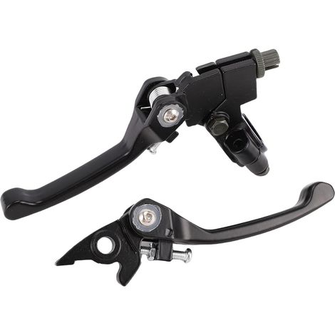 Brake Clutch Lever, Adjustable Aluminum Double Folding Lever, for 7/8 Inch Handlebars, Hydraulic Brake for Pit Bike Trail Bike Off-Road Motorcycles 70ml to 150ml (1/5)