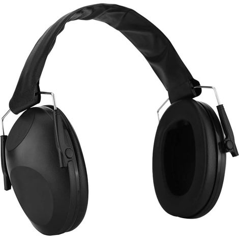 Cache-Oreilles Anti-Bruit, Tir Aiguilles Antinoise Sport Chasse Protection Casque de la Réduction de Bruit à Protection Auditive pour Enfant et Adulte (Noir) (1/5)