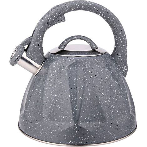 Bouilloire à Sifflet - CHEFFINGER - Cheffinger Gris - 3L - Design Marbré - Compatible Induction (1/5)
