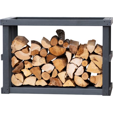 Westmann Holz Étagère à bois Stephan Anthracite 52x108x74 cm (1/5)