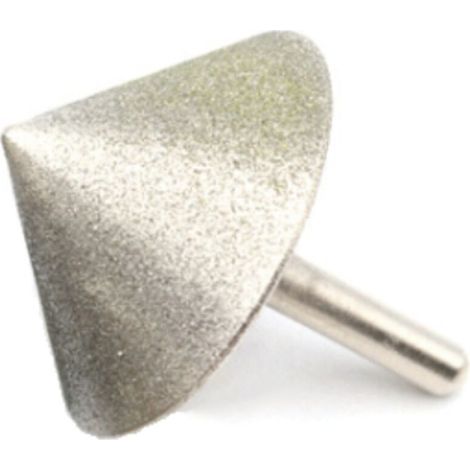 Diamantbeschichteter Kegel-Fasenschleifkopf, 90°-Winkel, für Stein, Jade, Glas, Bohren, Fasen, Schleifwerkzeuge, 30 mm (1/2)