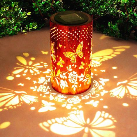 1 Lanterne Solaire,Métal,IP65 Étanche,Décoration Jardin,Extérieur