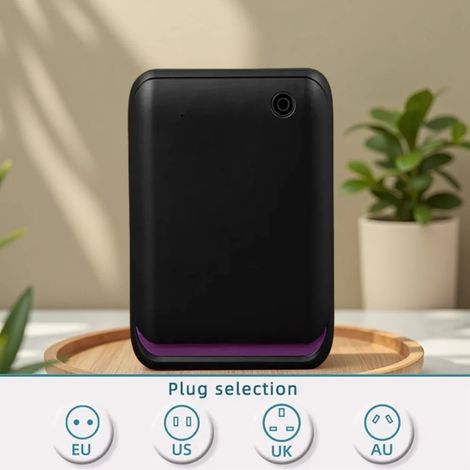 Diffuseur d'arômes (Bluetooth noir), diffuseur de parfum intelligent, diffuseur de parfum, diffuseur de parfum d'ambiance électrique (1/5)