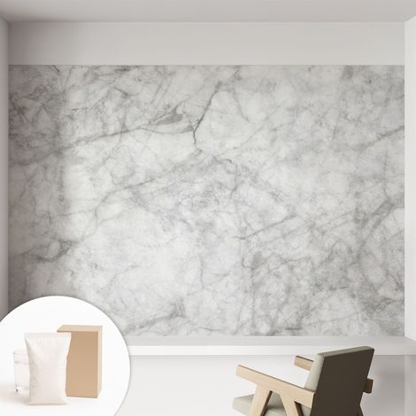 Papier peint intissé classique moderne pour salon et chambre à coucher Décoration rapide avec colle Élégance marbrée 152x104 cm (1/5)