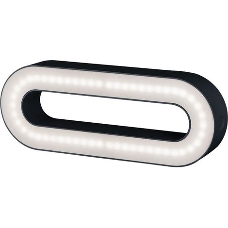 PAULMANN 94207 ECLAIRAGE MOBILE EXTÉRIEUR MOVAL, IP44, 370LM 3000K, 3,5W, DIFFUS, GRIS FONCÉ, PLASTIQUE/ACRYLIQUE (1/5)